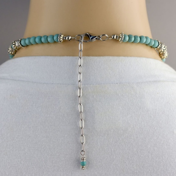 Turquoise Necklace & Earring Set - Picture 3 of 4